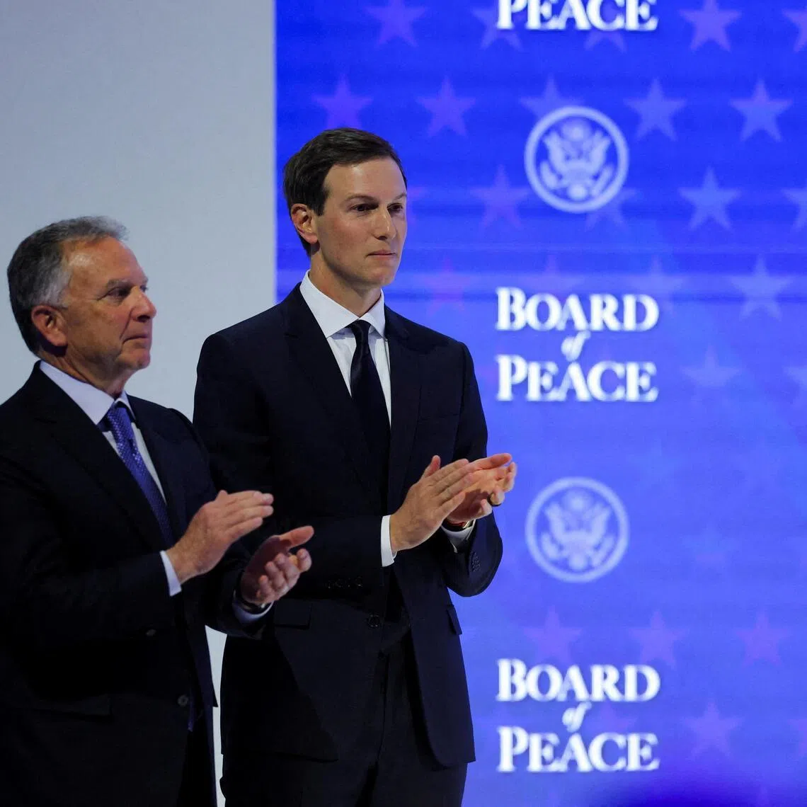 US President Donald Trump put his son-in-law Jared Kushner (right) and longtime friend Steve Witkoff (left) in charge of resolving the war in Ukraine and a standoff with Iran. 