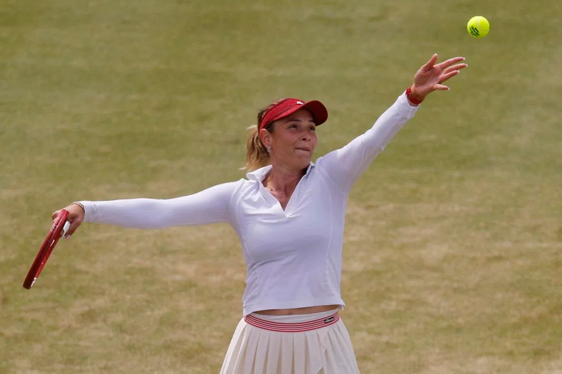 Tennis - Queen's Club Championships - Queen's Club, London, Britain - June 14, 2026 Croatia's Donna Vekic in action during her final match against Britain's Emma Raducanu Action Images via Reuters/Andrew Couldridge