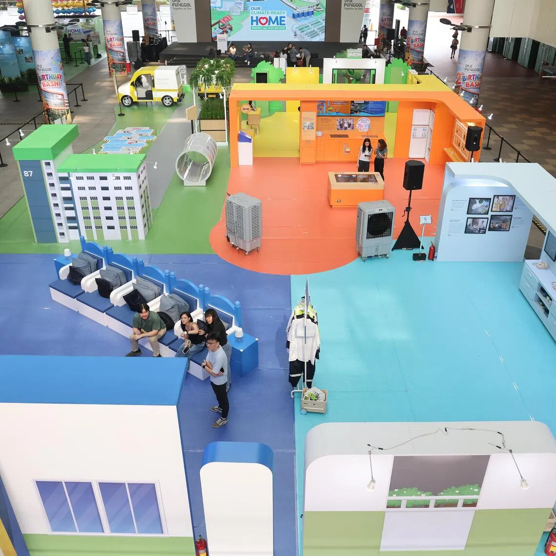 The month-long exhibition, titled Our Climate-Ready Home, at One Punggol gives visitors a glimpse into how Singapore is preparing to adapt to the changing climate.