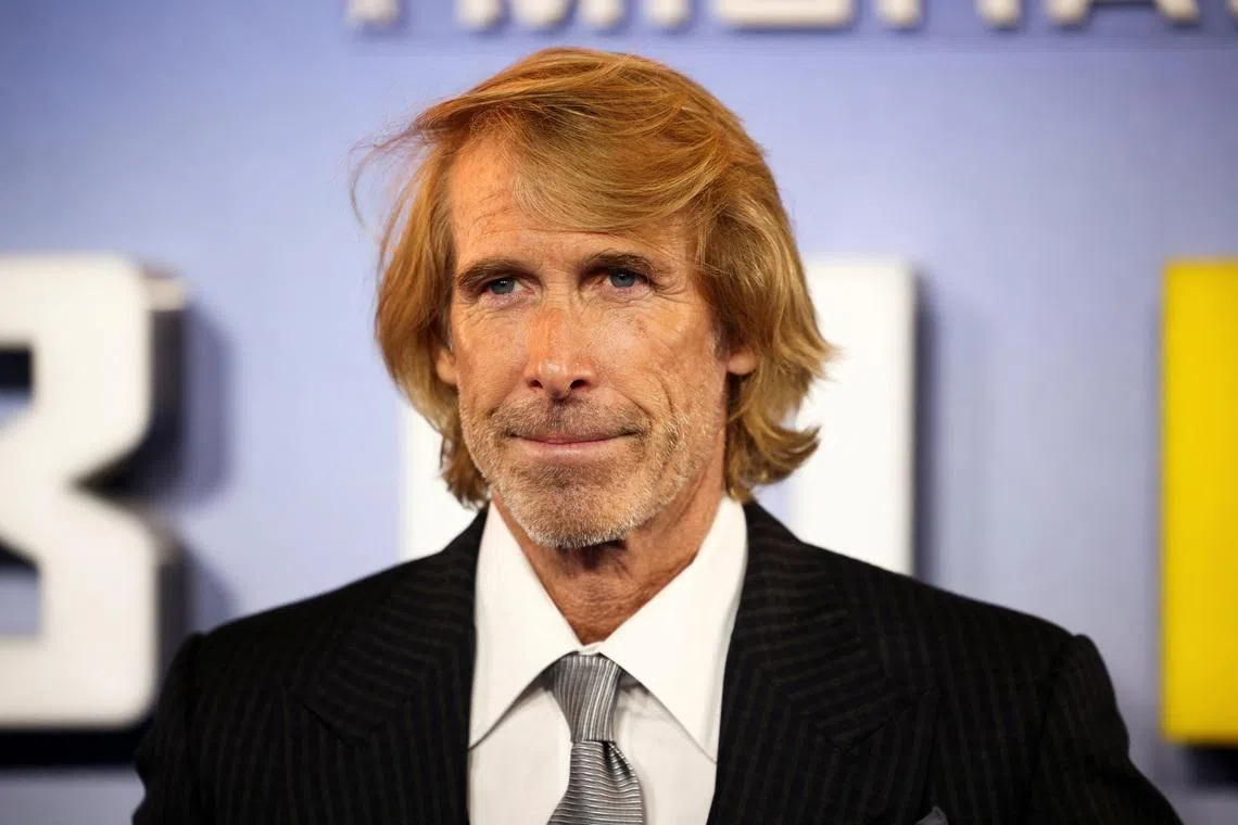 FILE PHOTO: Director Michael Bay poses as he arrives at a special screening for the film 'Ambulance' in London, Britain March 23, 2022. REUTERS/Henry Nicholls/File Photo