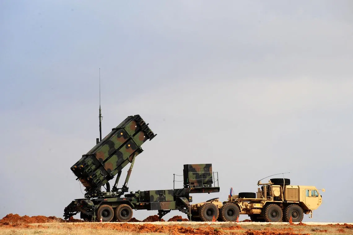 (FILES) In this file photo taken on February 04, 2013, a Patriot missile launcher system at a Turkish military base in Gaziantep. - The expected US provision of Patriot missiles to Ukraine is a muscular message of support and will boost defenses against Russia’s relentless aerial assaults, but experts say its battlefield impact will be limited. Patriots are "far from a silver bullet," against the low-flying cruise missiles and drone bombs that Russian forces have pummeled Ukraine with, according to Ian Williams of the Missile Defense Project at the Center for Strategic and International Studies in Washington. (Photo by Bulent KILIC / AFP)
