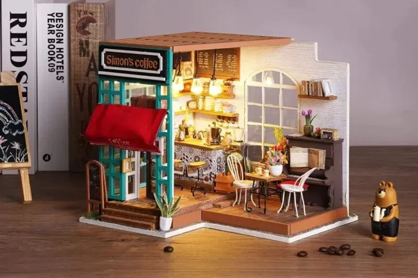 Robotime DIY Miniature Cafe Kit