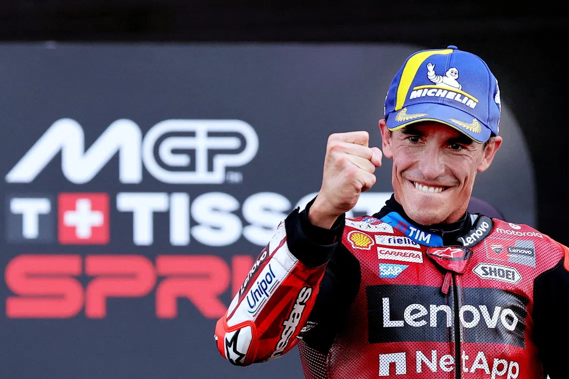 Victory moved seven-times MotoGP champion Marquez up to 365 points in the championship standings, 10 points clear of his closest rival.
