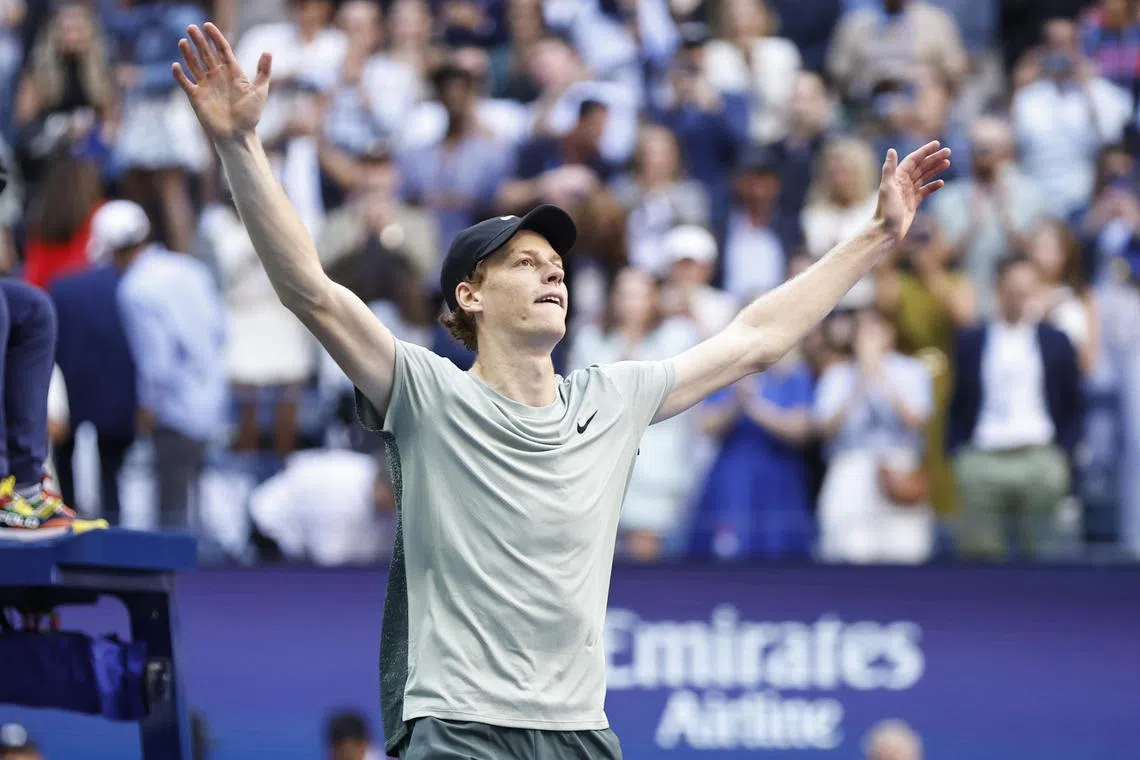 Jannik Sinner (above) hired Marco Panichi, who had worked with Fabio Fognini, Angelique Kerber and Li Na before being part of Djokovic's team from 2019 to early 2024.