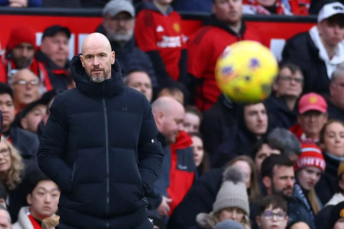 Soccer Football - Premier League - Manchester United v West Ham United - Old Trafford, Manchester, Britain - February 4, 2024 Manchester United manager Erik ten Hag REUTERS/Carl Recine/ File photo