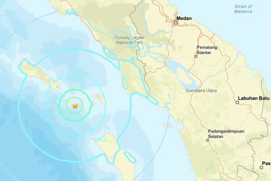 A 6.1-magnitude earthquake struck off the Indonesian island of Sumatra on March 3.
