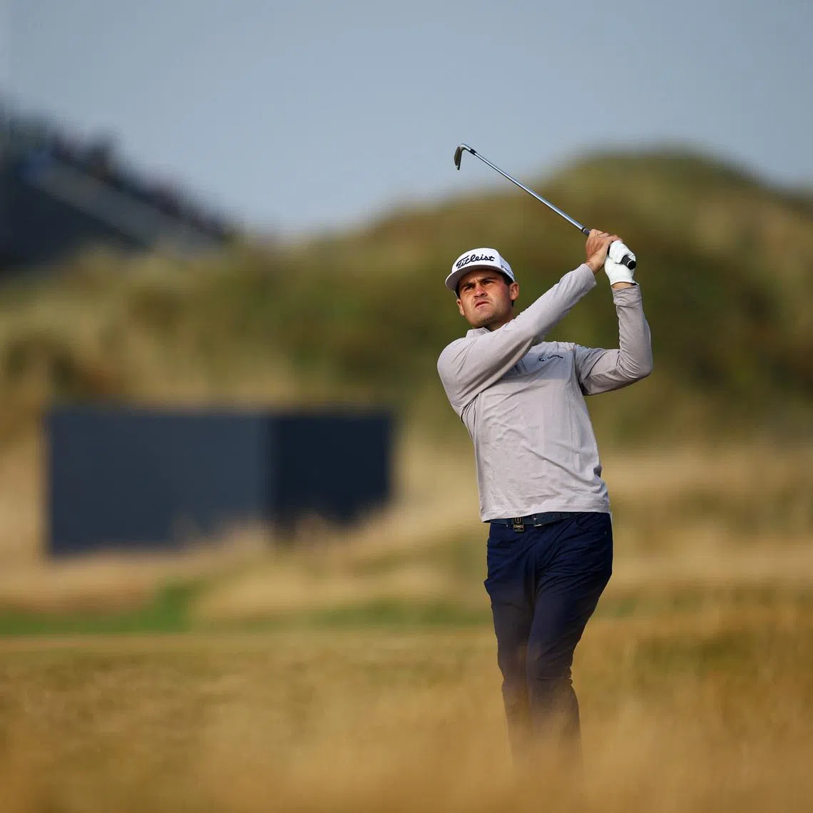 Golf - The 154th Open Championship - Royal Birkdale Golf Club, Southport, Britain - July 17, 2026 Jackson Suber of the U.S. in action during the second round REUTERS/Phil Noble