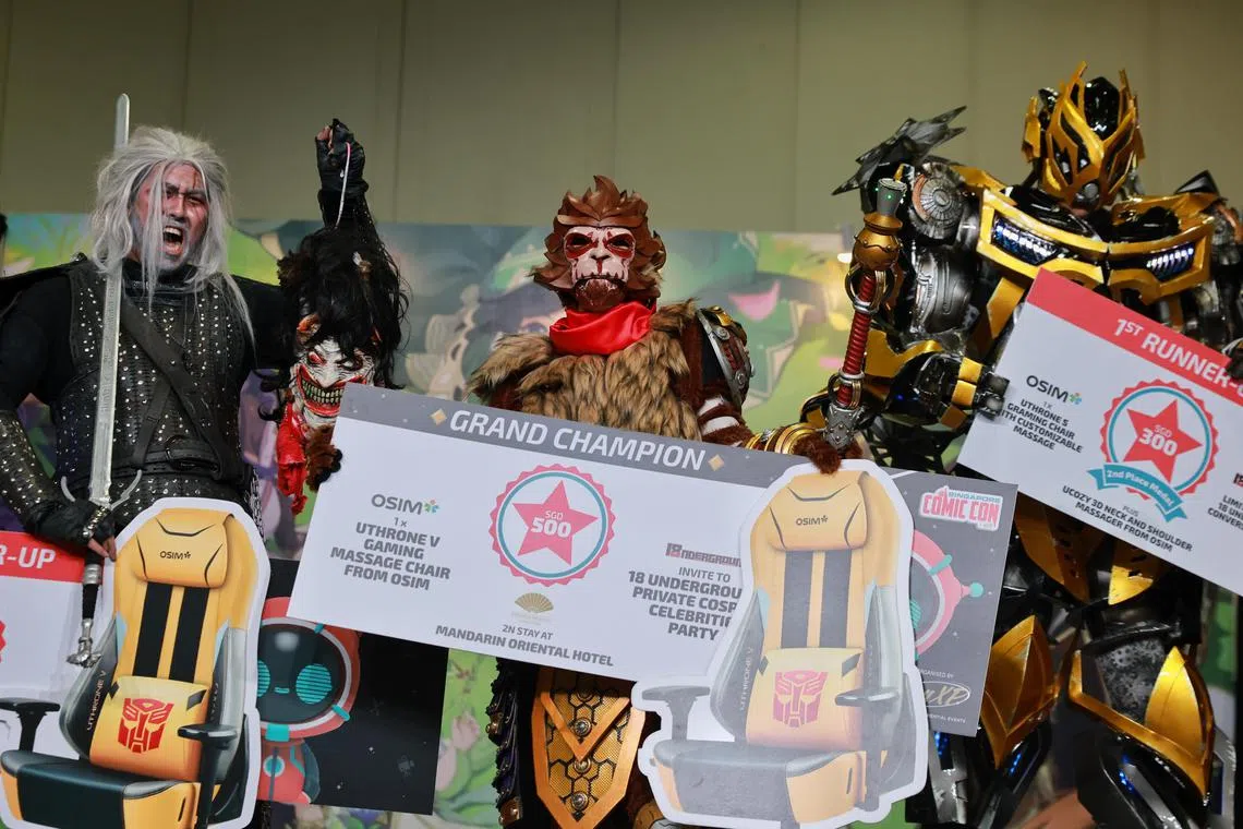 A cosplay competition on Sunday (Dec 11, 2022) capped off the two-day Singapore Comic Con at the Sands Expo & Convention Centre on Sunday (Dec 11, 2022). 
