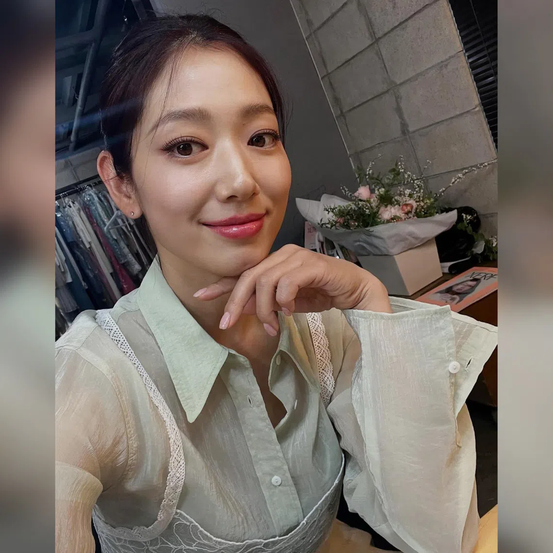South Korean actress Park Shin-hye gave birth to a baby girl on Sept 22.