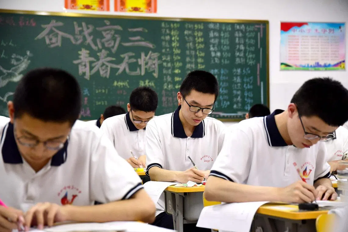 A record nearly 13 million students are registered to take the exams – known as “gaokao” – this year.
