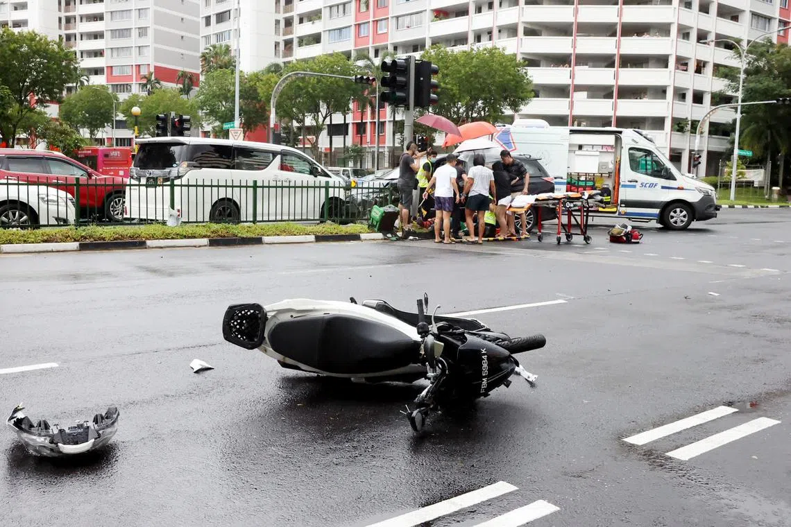 Food delivery rider killed in Hougang accident, 7th workplace fatality ...