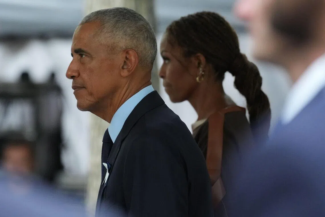 Obama calls for AI safety measures, rebuking Trump approach
