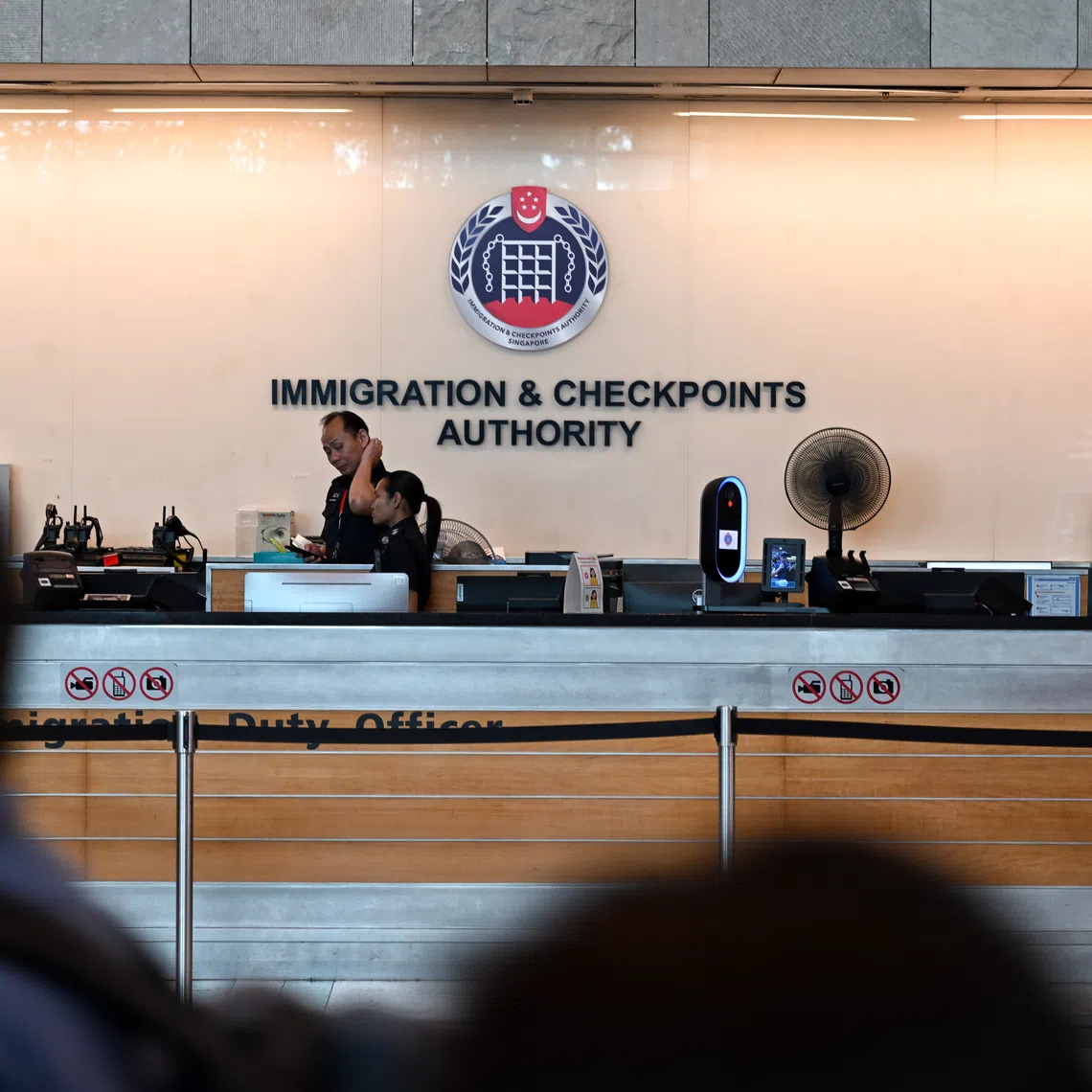 The man was convicted on three counts of failing to present his Singapore passport for examination upon arrival at immigration checkpoints in Singapore.