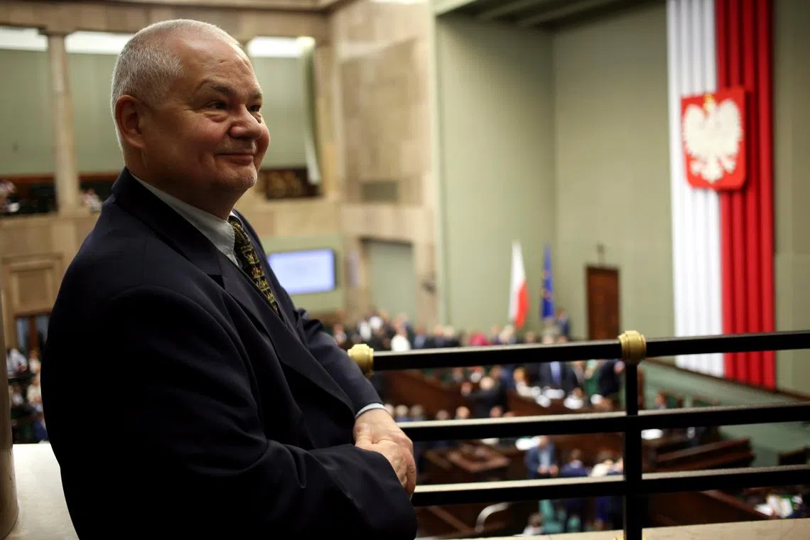 FILE PHOTO: Poland's newly appointed central bank governor Adam Glapinski attends a meeting at the Parliament in Warsaw, Poland June 10, 2016. Agencja Gazeta/Slawomir Kaminski/via REUTERS
