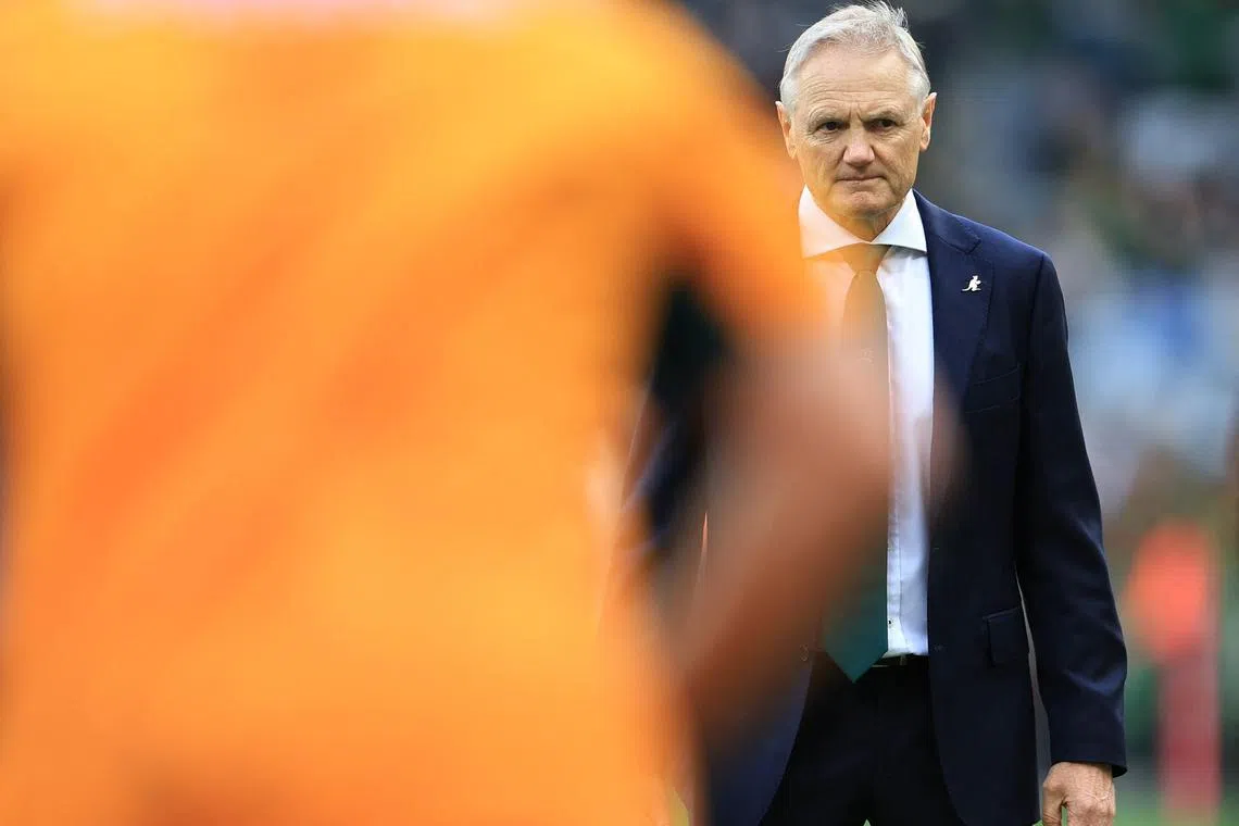 FILE PHOTO: Rugby Union - Rugby Championship - South Africa v Australia - DHL Stadium, Cape Town, South Africa - August 23, 2025  Australia head coach Joe Schmidt before the match REUTERS/Esa Alexander/ File Photo