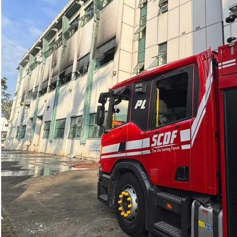 The Singapore Civil Defence Force said it was alerted to a fire at 8 Sungei Kadut Crescent at about 7am on Jan 2.