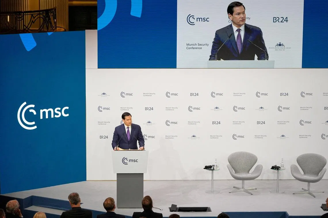 Rubio casts US, the 'child of Europe', as critical friend to allies