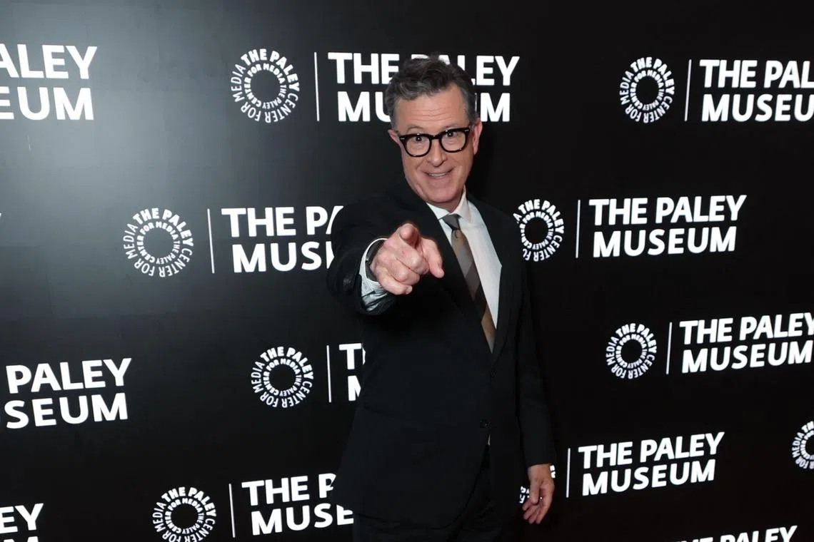 Stephen Colbert gets ready to hang it up