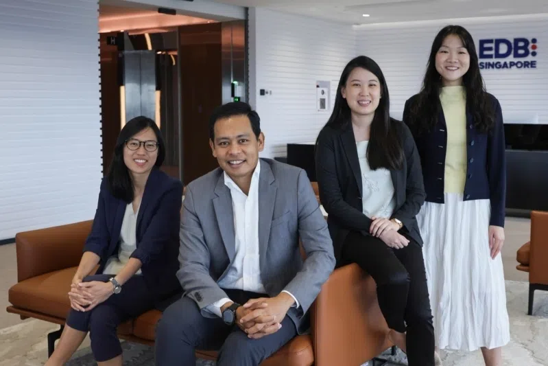 (From left) DISG assistant vice-president Mabel Seah, executive director Philbert Gomez, manager Sue-Ean Ng, and assistant manager Daphne Tang.