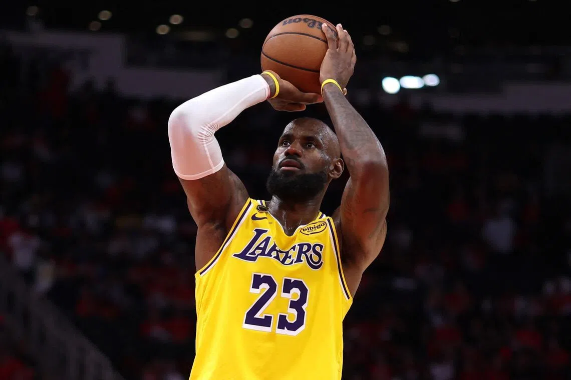 LeBron James averaged 23.2 points, 8.3 assists, 7.2 rebounds and 1.3 steals per game in the Los Angeles Lakers' six-game NBA Western Conference first-round play-off series win over the Houston Rockets.