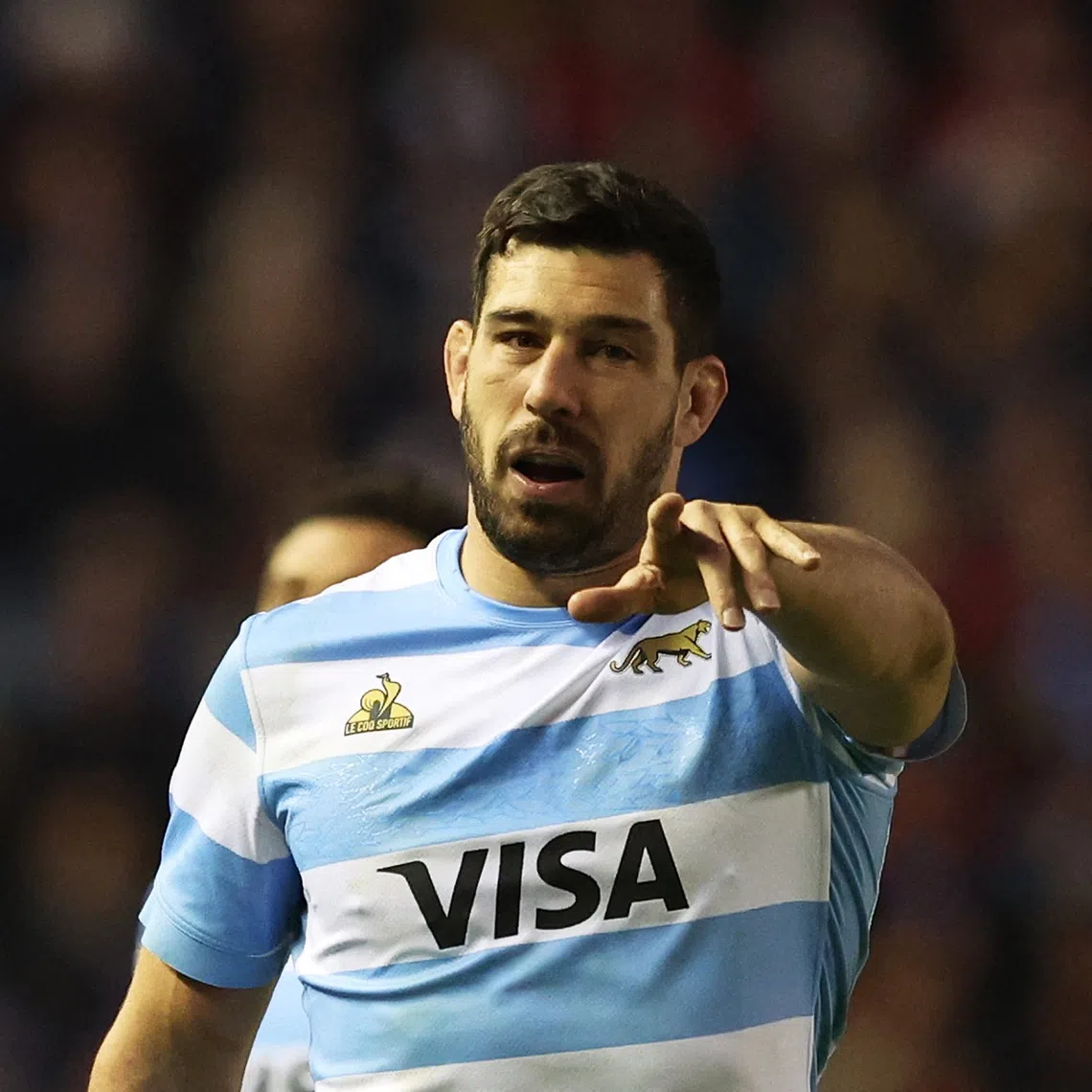 Rugby Union - Autumn Internationals - Scotland v Argentina - Murrayfield Stadium, Edinburgh, Scotland, Britain - November 16, 2025 Argentina's Guido Petti reacts REUTERS/Scott Heppell