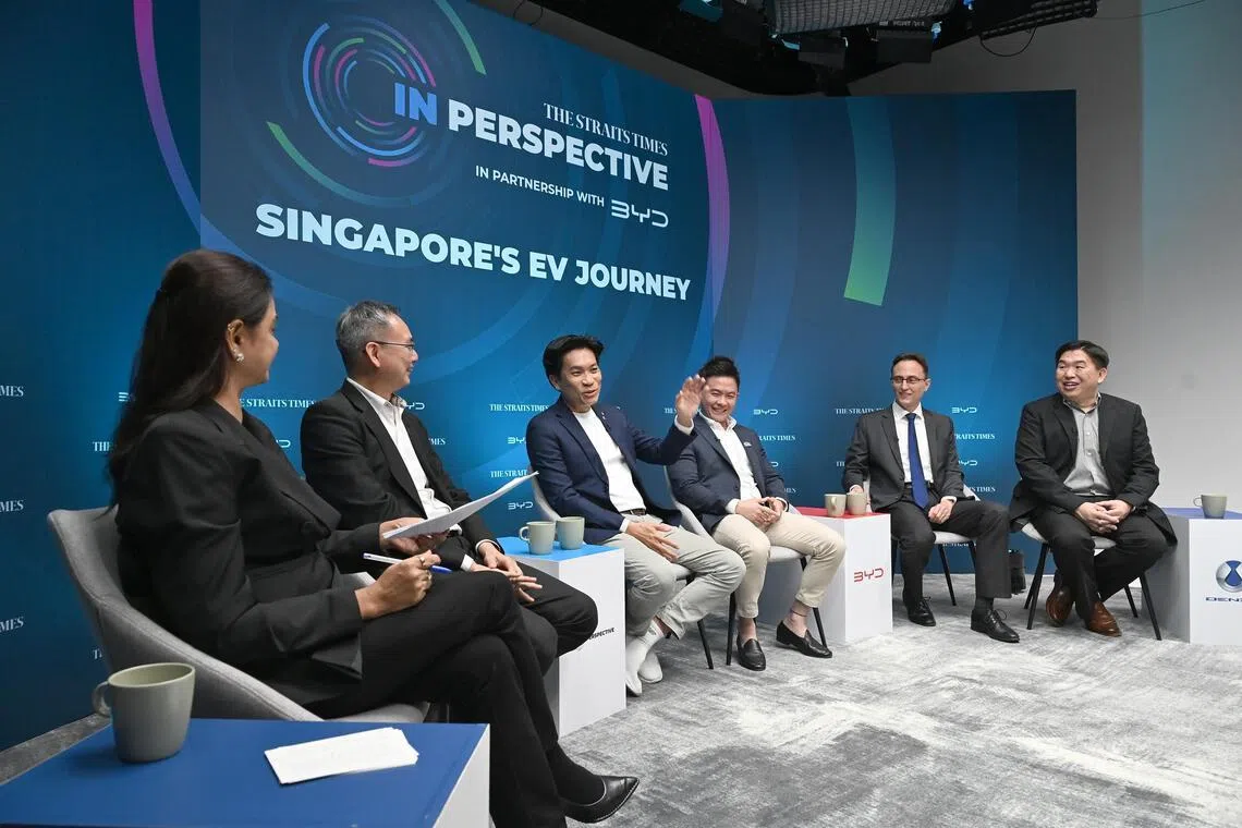 Singapore’s EV adoption going at ‘right pace’ but more must be done: Panellists at ST roundtable