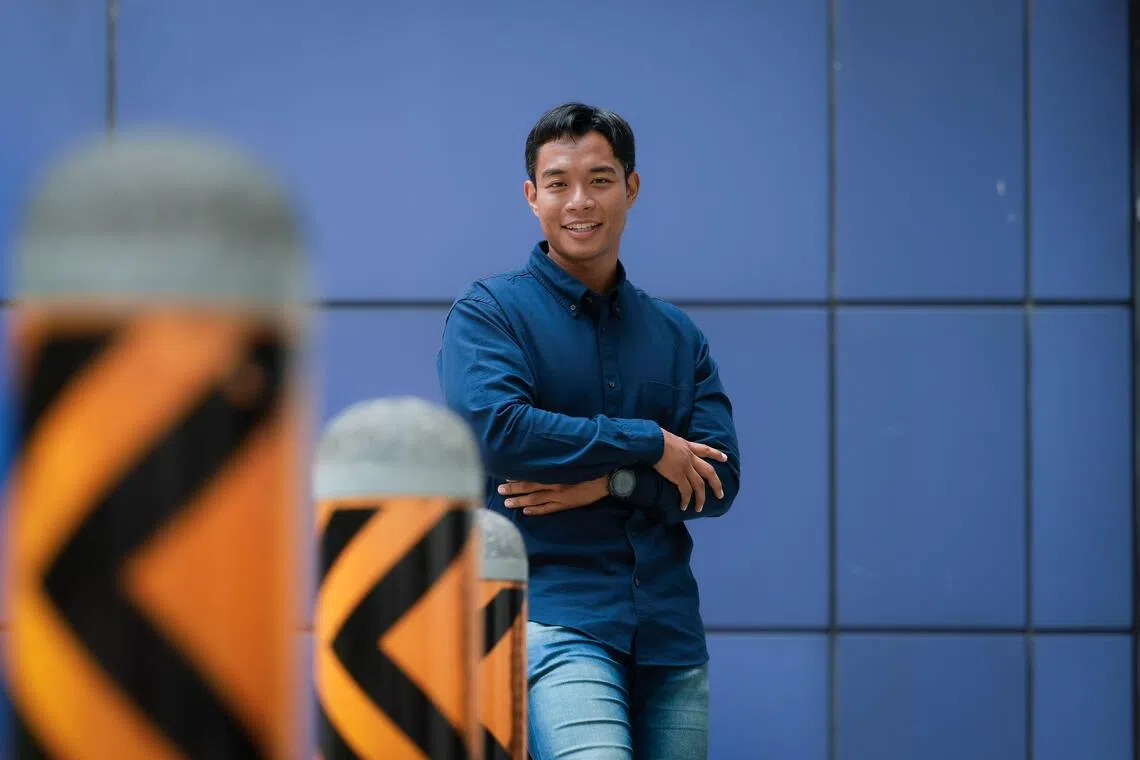 Firefighter-EMT Muhammad Naim Bin Zahari of Tampines Fire Station, Singapore Civil Defence Force, at the launch of the Institute of Digital Government on Sept 18, 2026.
