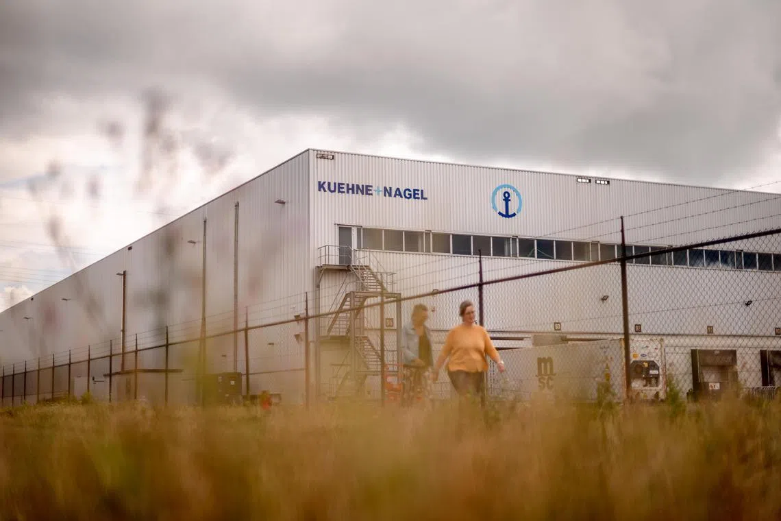 FILE — The warehouse in Geel, Belgium, where millions of contraceptives bought by U.S.A.I.D. were stored when the U.S. government defunded the agency, in Geel, Belgium, July 22, 2025. Millions of dollars’ worth of birth control pills and other contraceptives destined for people in low-income countries have been destroyed at the direction of the Trump administration, the United States Agency for International Development said on Thursday, Sept. 11. (Hilary Swift/The New York Times)