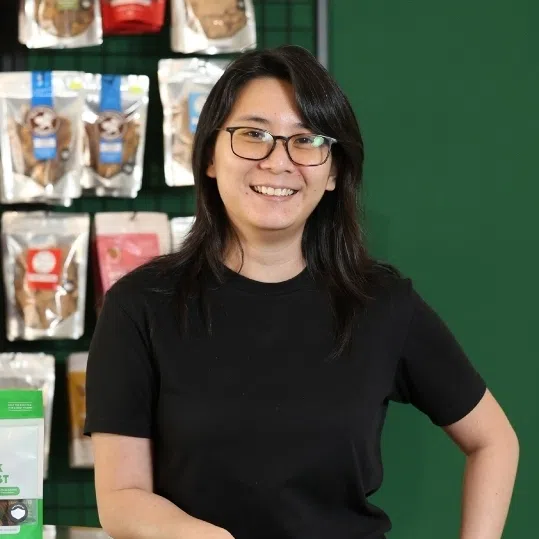 (Clockwise from left) Ms Ann Marie who runs Dog bakery The Barkery, Mr Kenneth Tan, founder of Wasuka Gallery, and Ms Soo Ming Hui, founder of The Dog Grocer.