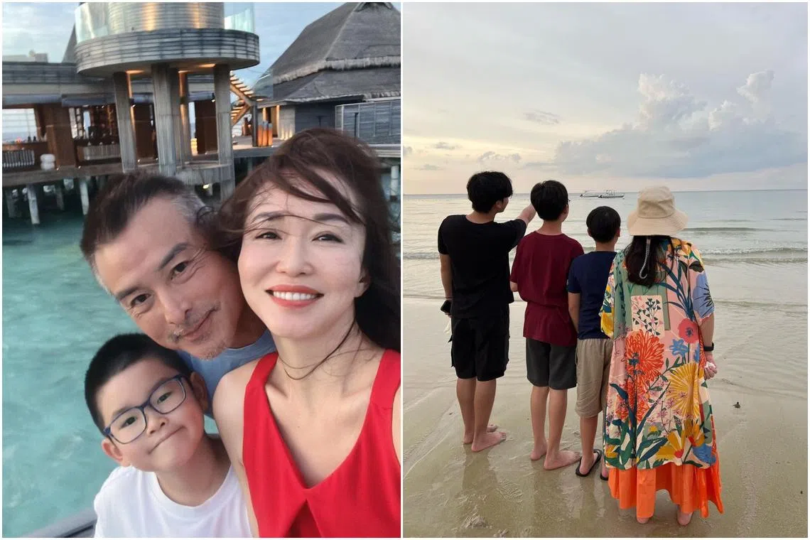 Celebrities such as Christopher Lee, Fann Wong and Zoe Tay are taking advantage of the June school holidays to take family vacations.