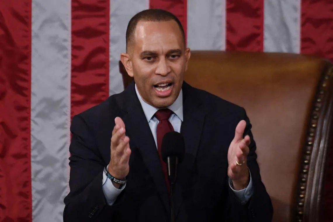 House minority leader Hakeem Jeffries joined the Republicans to back the panel, in a rare show of cross-party cooperation in Congress. 