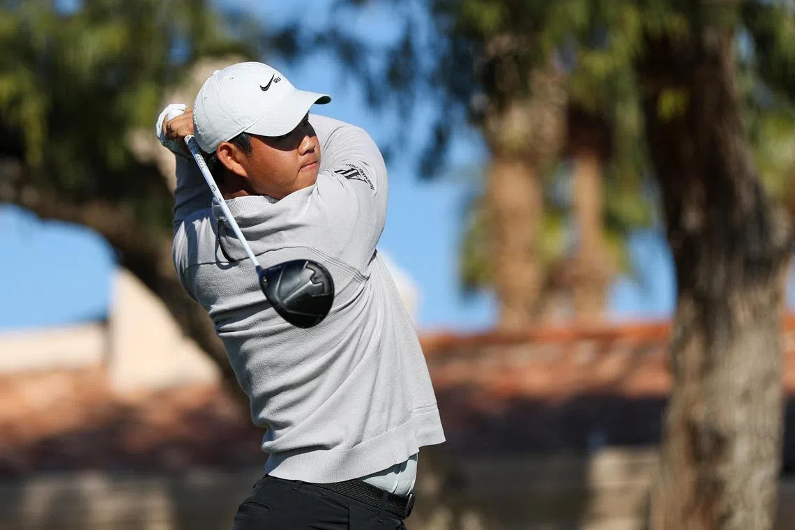 Tom Kim of South Korea is looking forward to playing in The Genesis Invitational in Los Angeles. 