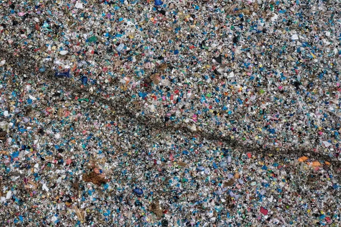 Microplastics come from larger plastics, including manufactured products and industrial materials, which degrade over time into tiny, even microscopic pieces.
