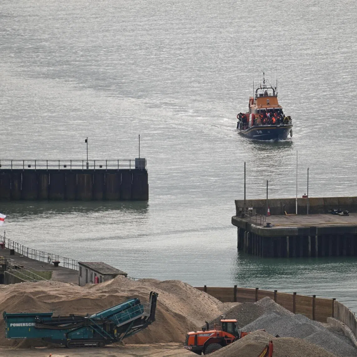 Migrants hoping to reach Britain usually risk the journey in flimsy, overcrowded boats.