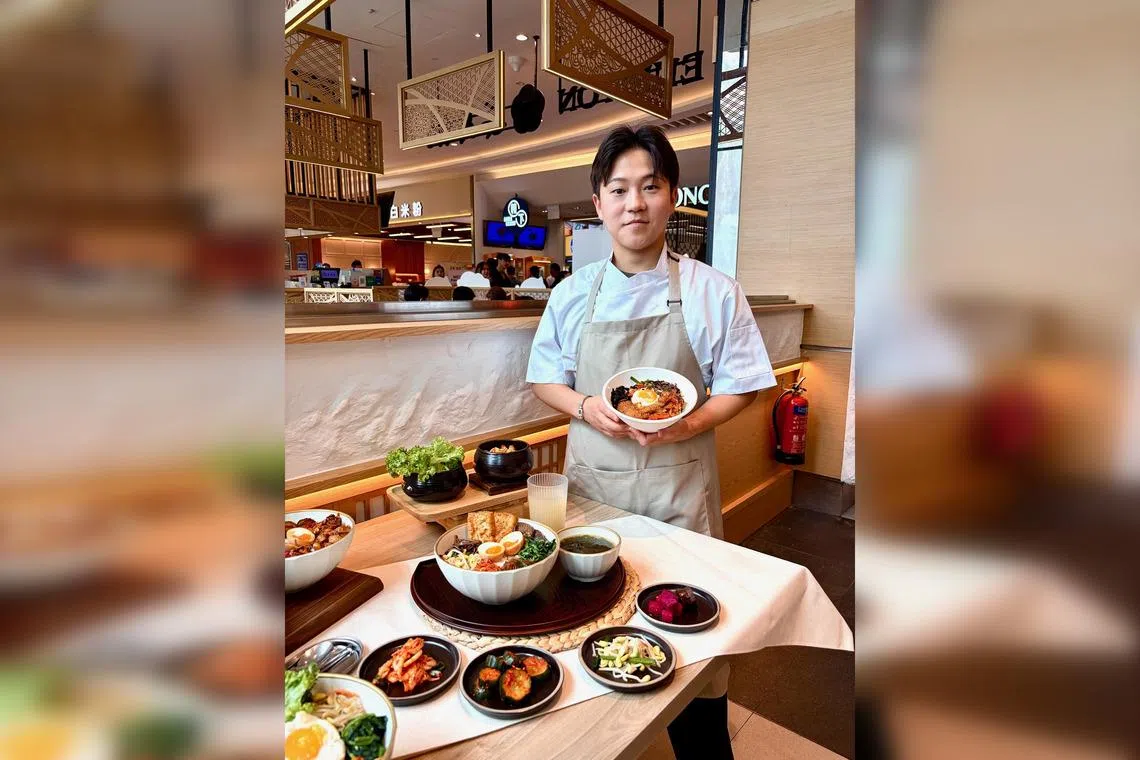 Bibim Deli's South Korean chef-owner Min Yohan at the casual eatery at Suntec City. 