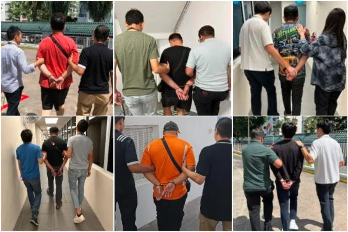 The suspects were hauled up during a 10-day enforcement operation.