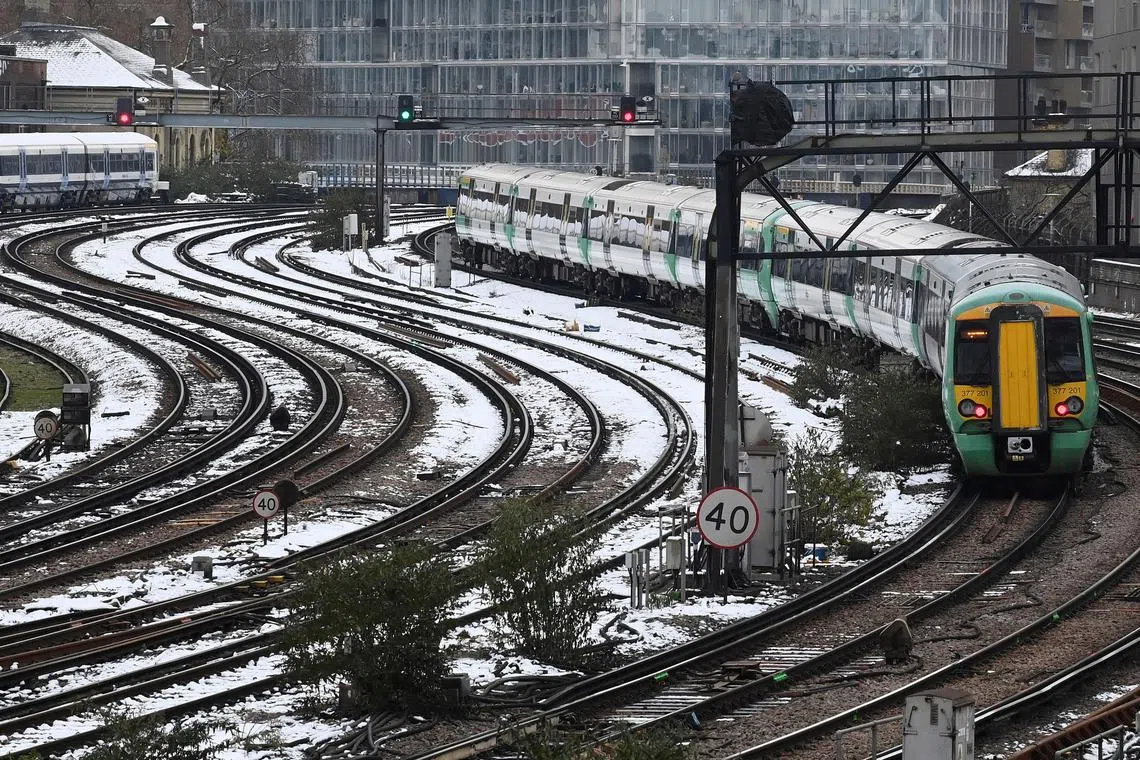 Many trains out of the city were delayed or cancelled the previous evening following a bout of snowfall. 