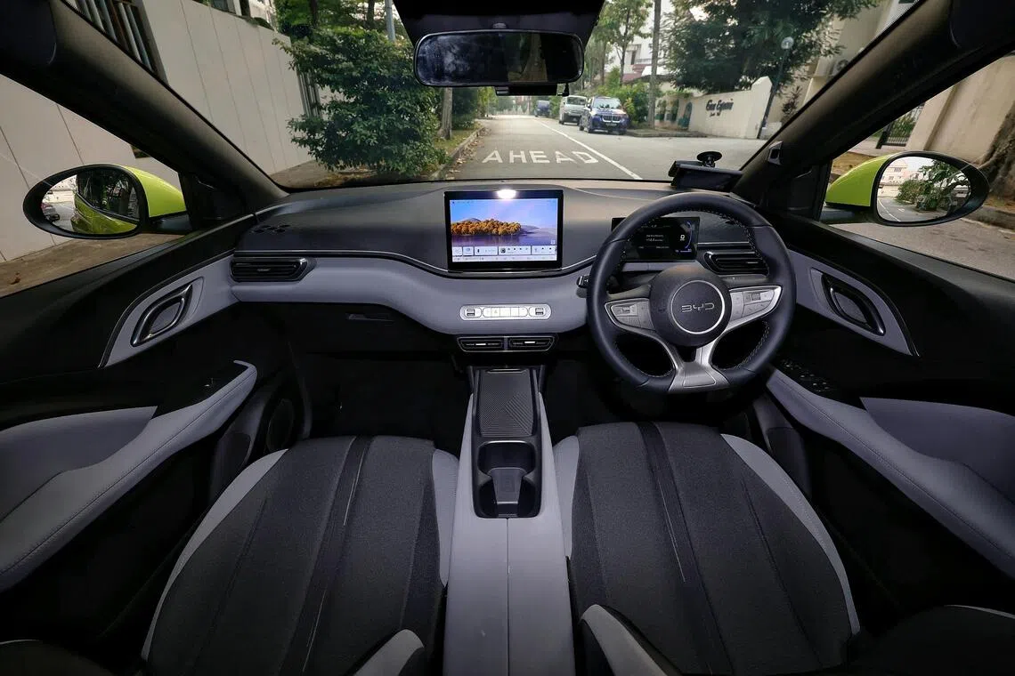 Stretchy upholstery suits the car’s youthful and utilitarian brief.