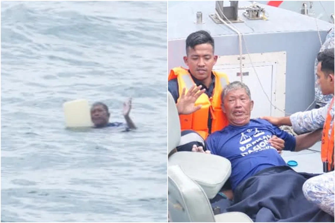Mr Morris Dulin was found clinging on to a jerrycan for over 30 hours after his boat capsized.