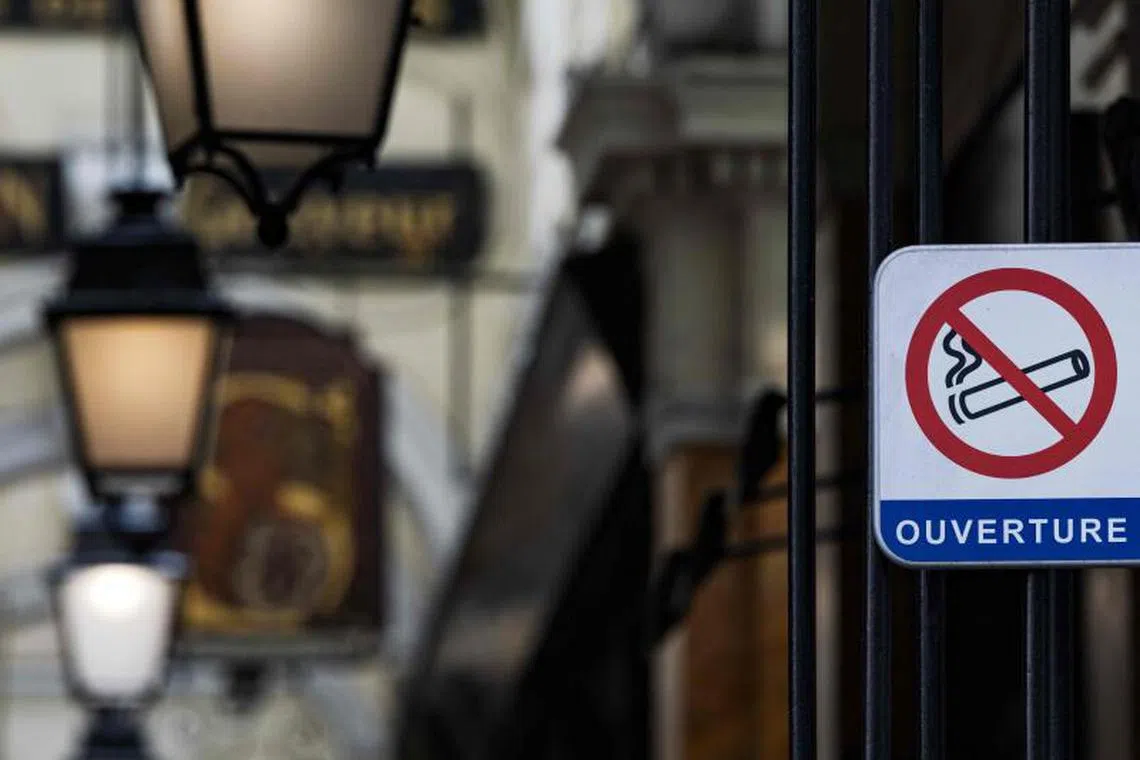 The smoking ban was introduced before the start of school holidays to shield children from passive smoke.