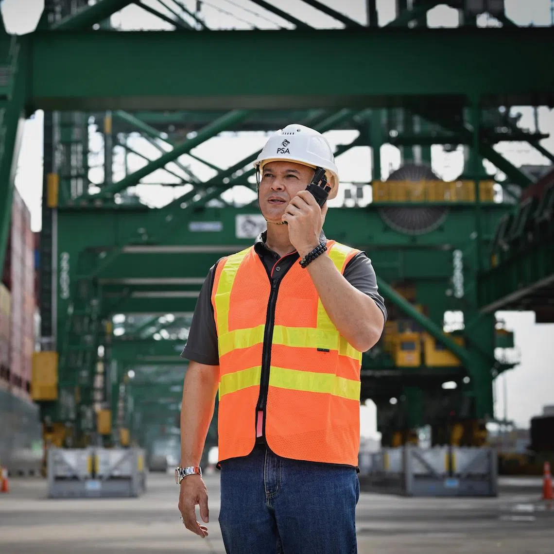 Mr Syed Mohamed Ali, who joined PSA Singapore in 1994, saw his job role evolve over the years as the company grew into the world’s second-busiest container port today.