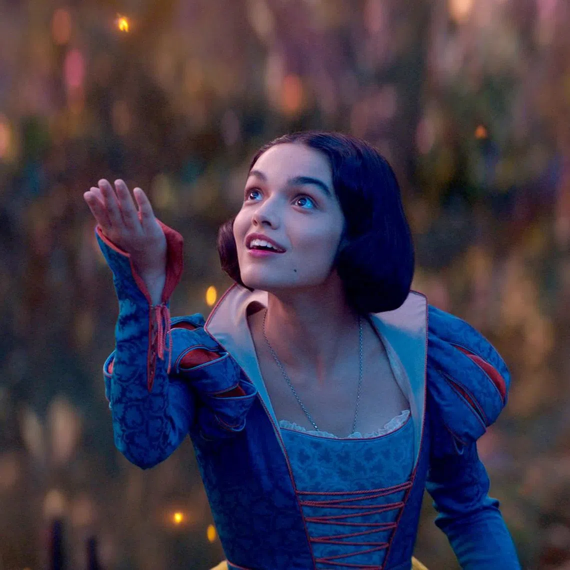 American actress-singer Rachel Zegler as Snow White in Disney's live-action film Snow White (2025).