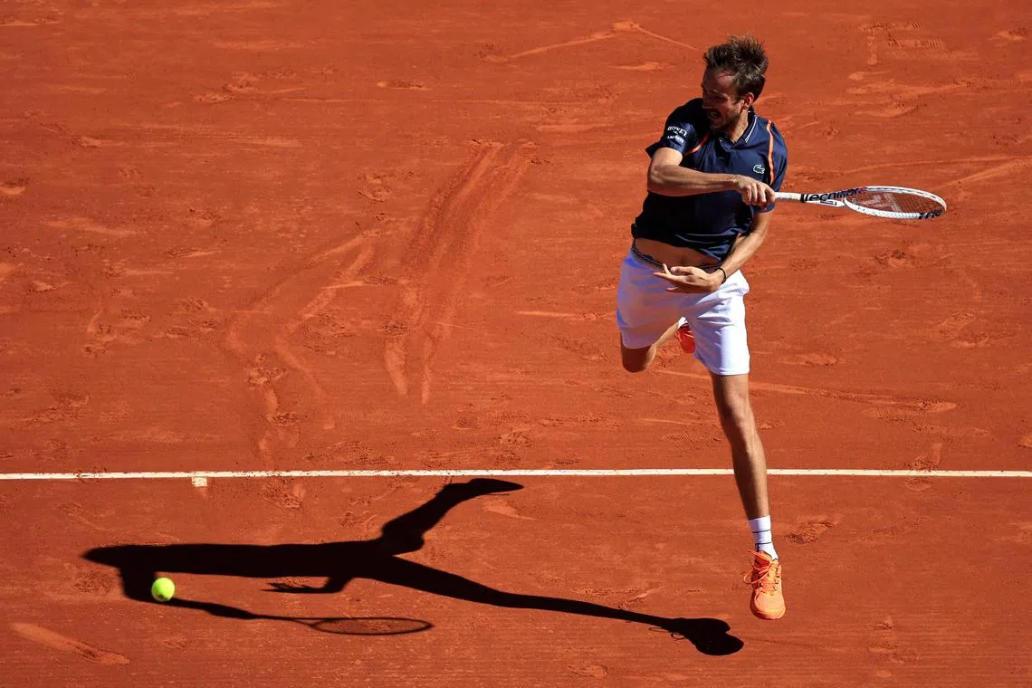 Clay is not Daniil Medvedev's forte but the Russian has said that he is aiming to improve on the surface.