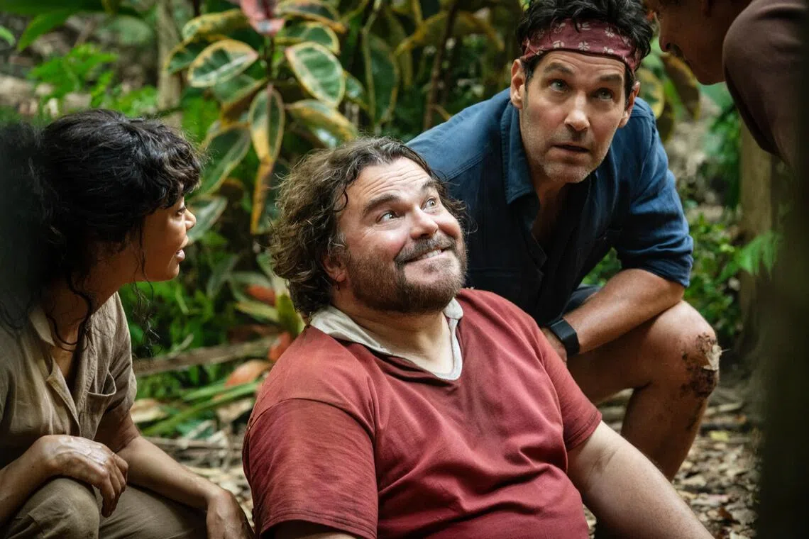 Jack Black (left) and Paul Rudd in Anaconda.