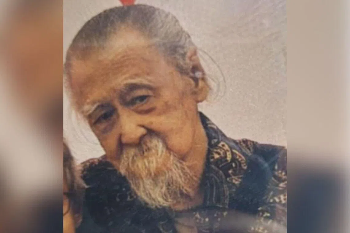 Mr Leong Siew Kuan was last seen in a green jacket with an inner dark-blue singlet and grey shorts.