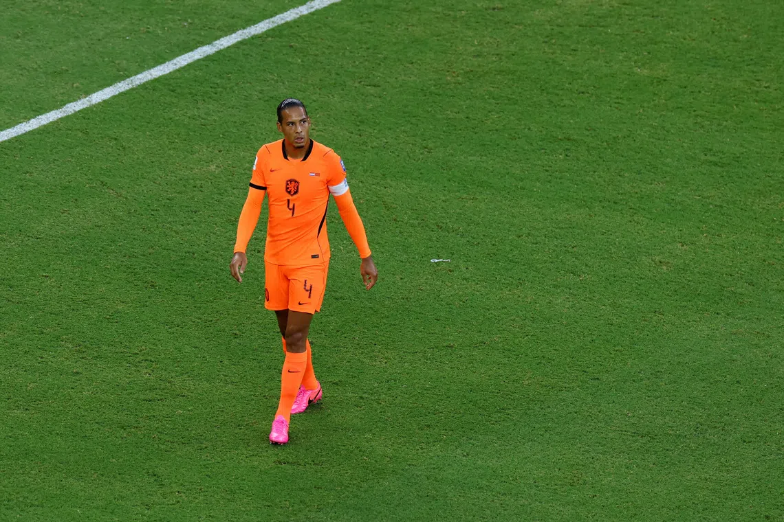 Soccer Football - FIFA World Cup 2026 - Round of 32 - Netherlands v Morocco - Estadio Monterrey, Monterrey, Mexico - June 29, 2026 Netherlands' Virgil van Dijk during the match REUTERS/Raquel Cunha