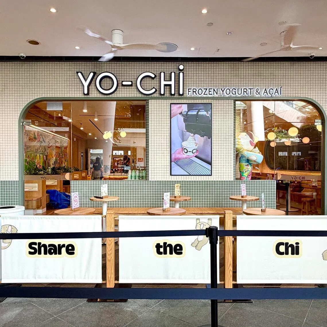 Australian froyo brand Yo-Chi’s store at The Star Vista. 
