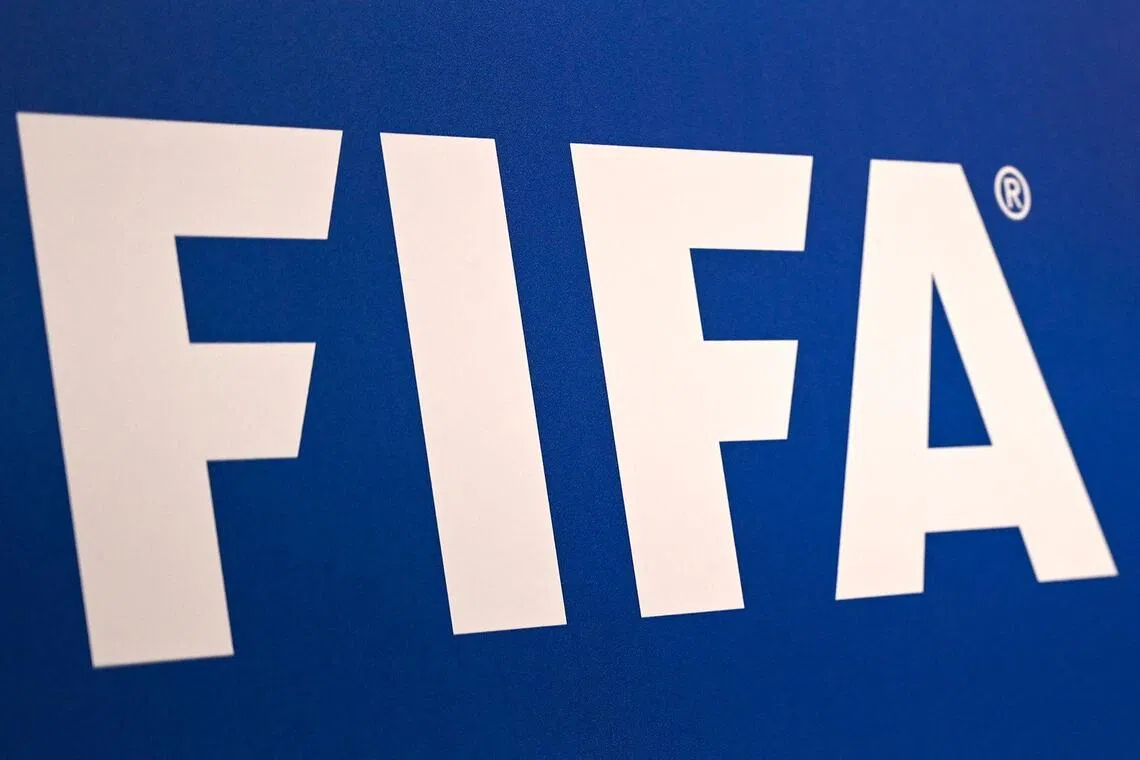 (FILES) (FILES) A picture shows the FIFA logo during a press conference held by the president of the football's governing body at the FIFA Executive Football Summit on February 15, 2019 in Istanbul. FIFA president has lost the "confidence" of the UEFA, European football's governing body, it said in a statement on August 1, 2026, after his plan to allow private investment in the World Cup was withdrawn following a global backlash. (Photo by OZAN KOSE / AFP)