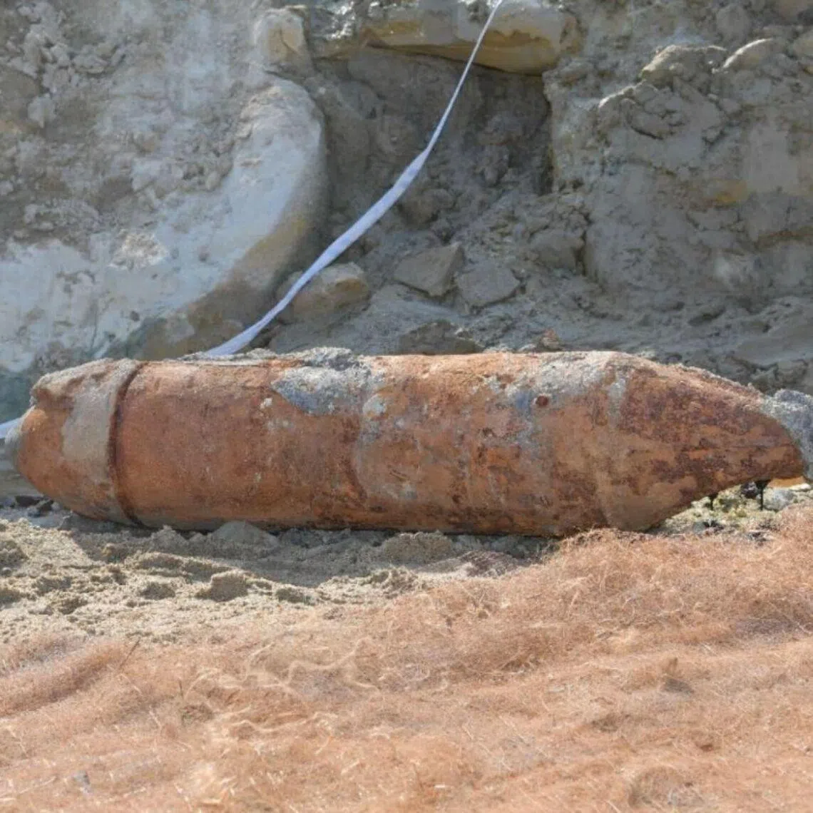 The 250kg World War II aerial bomb was assessed to be unsafe to move.