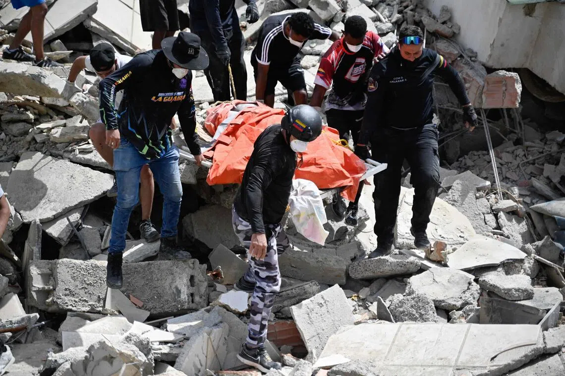 ‘Is there anyone alive?’: 12 hours with Venezuelan doctors in quake-hit disaster zone